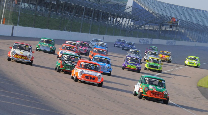 The Mini will be 50 this year and to celebrate Rockingham race circuit will