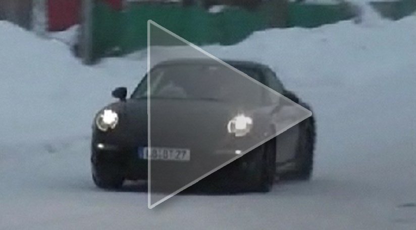 Porsche 991 the next 911 sports car caught in spy video