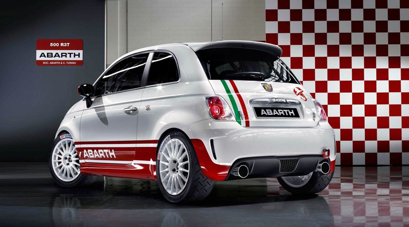 Fiat 500 Abarth rally car