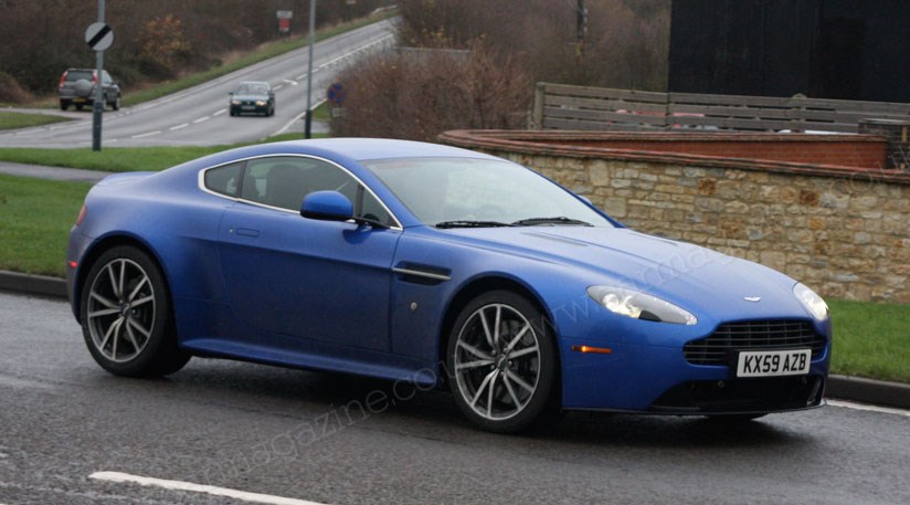 An Aston Martin V8 Vantage facelift? This model is registered as a V8 but appears to have some V12 body addenda