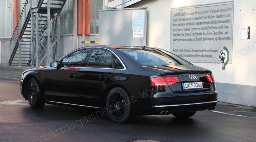 New Audi S8 2011. Audi S8 (2011) spied at the