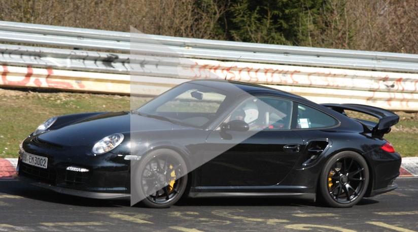 Watch the madcap Porsche 911 GT2 RS 2010 in action in our spy video