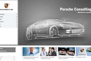 This two-door Porsche coupe looks suspiciously like a Panamera coupe, leaked on the Porsche Consulting website