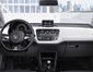 Interior of the VW Up in iPhone black and white, a theme that pervades the Up