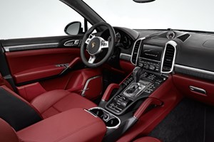 New leather combinations and carbon trim massage the ego of the Cayenne Turbo S driver