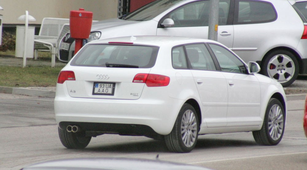Audi A3 Sportback White. Audi A3 facelift spyshots