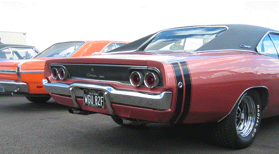 Happiness is watching a load of old 60s and 70s muscle cars pounding the 