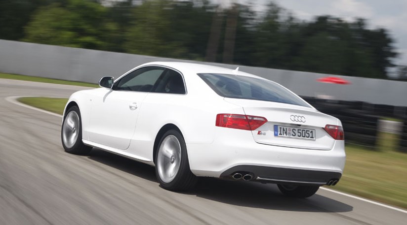 Audi S5 S tronic CAR review rear threequarter pictures