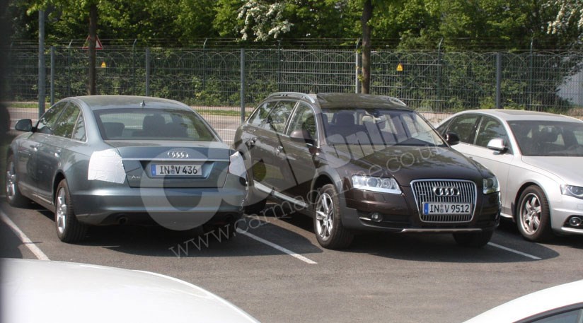 Audi A6 facelift and RS6 saloon spy photos