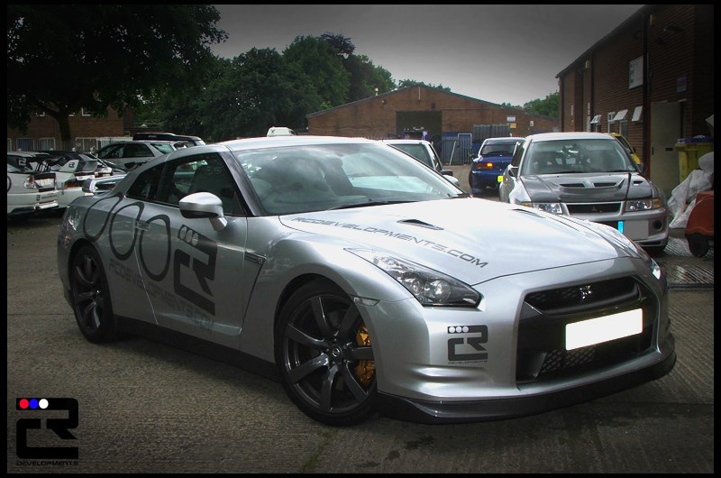The new R35 Nissan GTR makes its British competitive debut at Oulton Park