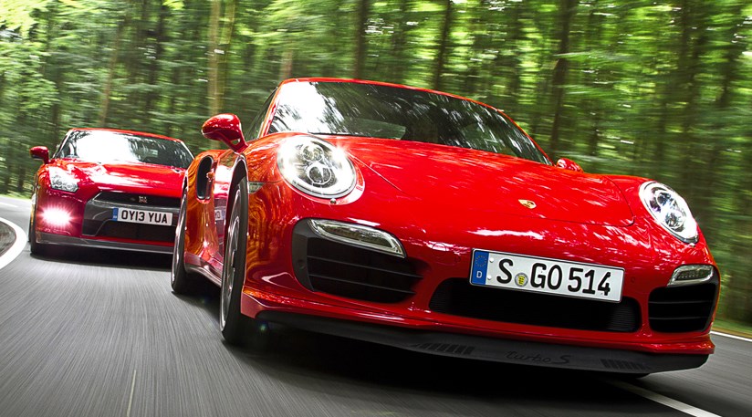 Porsche 911 Turbo S Vs Nissan Gt R 2014 Review Car Magazine